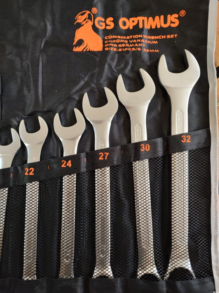 Set de chei inelare profesionale 10-32mm, 17 piese, crom vanadiu, husa transport inclusa [2]