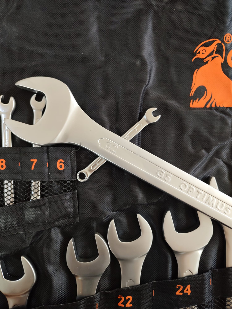 Set de chei inelare profesionale 6-32mm, 21 piese, crom vanadiu, husa transport inclusa [4]