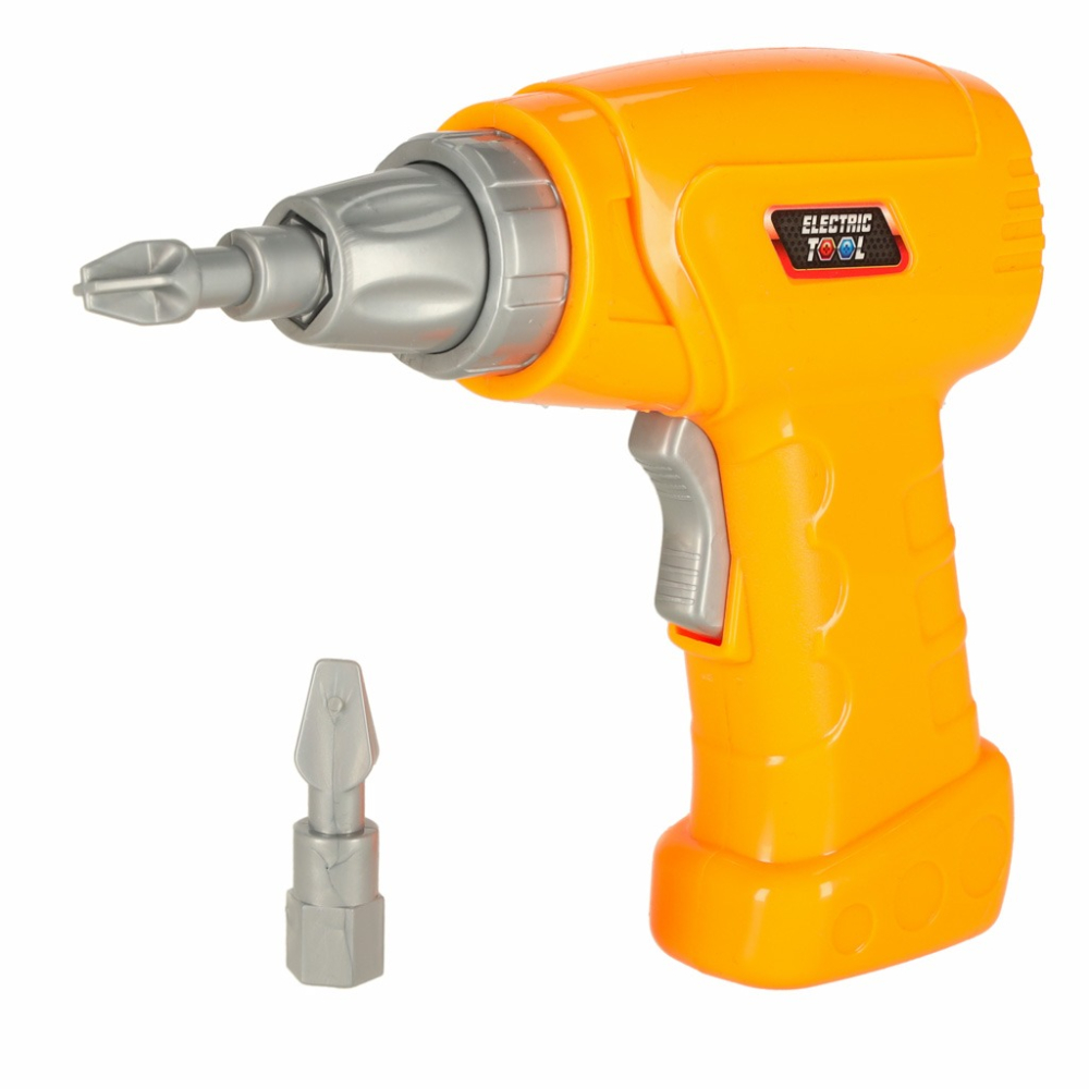 Set de constructie pentru copii, bormasina, suruburi, 261 piese, plastic, multicolor [12]