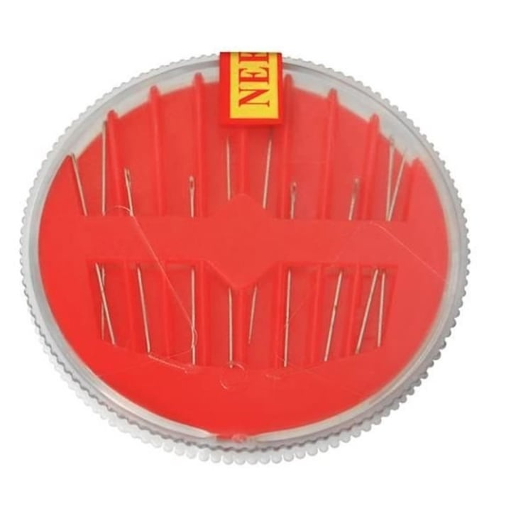 Set de croitorie, 43 articole pentru coasere si reparatii textile, cu cutie depozitare cu capac, multicolor [7]