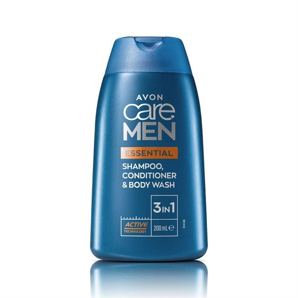 Set de ingrijire pentru barbati Avon Care Men (sampon 3 in 1 200 ml, gel de ras 150 ml, balsam 100 ml), insotit de insigna Dactylion cu mesaj motivational [4]