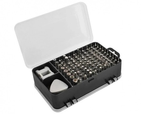 Set surubelnite multifunctionale de precizie, 115 piese, magnetice, - Negru/Gri [6]