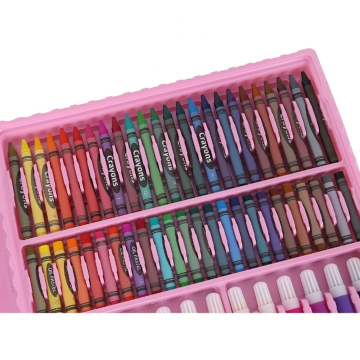 Set desen si pictura artistica, 168 piese, gentuta depozitare cu maner, 39 x 33 x 3,5 cm – complet, organizat si ideal pentru copii si adulti creativi [8]