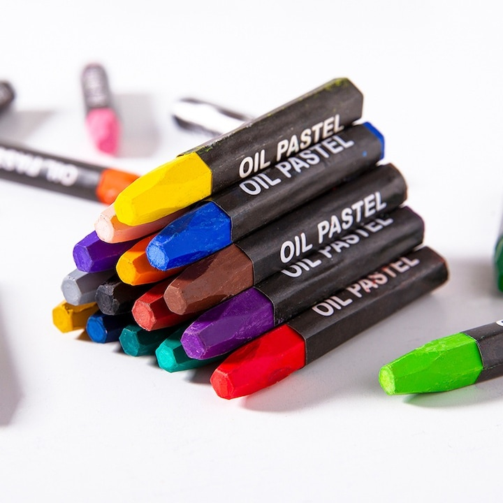 Set desen si pictura copii 145 piese, creioane, markere, vopsele, accesorii complete, valiza metalica albastra model pisica si catel [4]