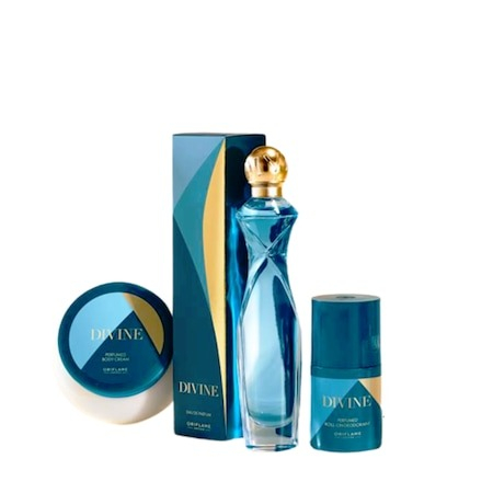 Set Divine pentru dama (parfum 50 ml, crema corp 250, roll-on 50) si punga cadou inclusa [2]
