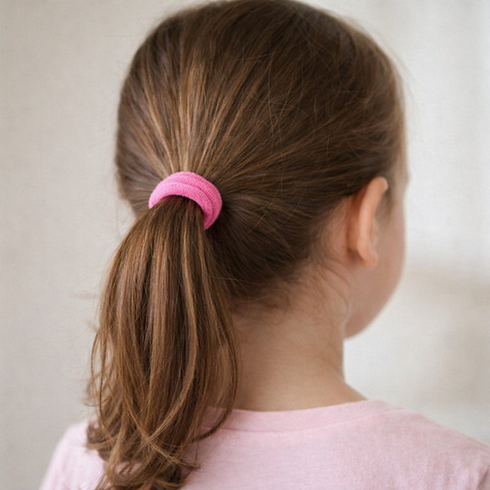 Set elastice par copii 6 bucati diametru 5 cm accesorii par colorate pentru codite si impletituri [2]