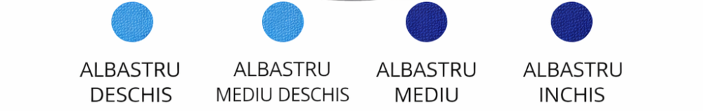 Set elastice par textile 20 piese diametru 4.5 cm nuante albastru cu cutie depozitare pentru prindere par copii si adulti [3]