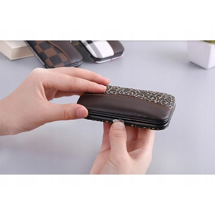 Set elegant de manichiura si pedichiura, cu husa neagra pentru depozitare – 7 accesorii de ingrijire completa, pentru unghii perfecte oriunde [3]