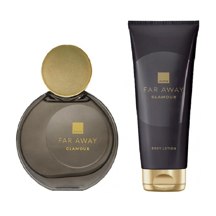 Set Far Away Glamour Ea parfum 50 ml si lotiune 125 ml, Avon