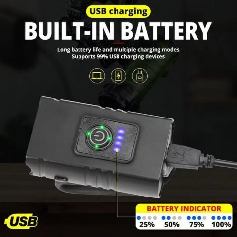 Set far si stop pentru bicicleta ,model Bike Light, autonomie 4 ore,alimentare USB, rezistenta la apa + set 2 capace valva, rosu [3]