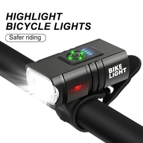 Set far si stop pentru bicicleta ,model Bike Light, autonomie 4 ore,alimentare USB, rezistenta la apa + set 2 capace valva, rosu [2]