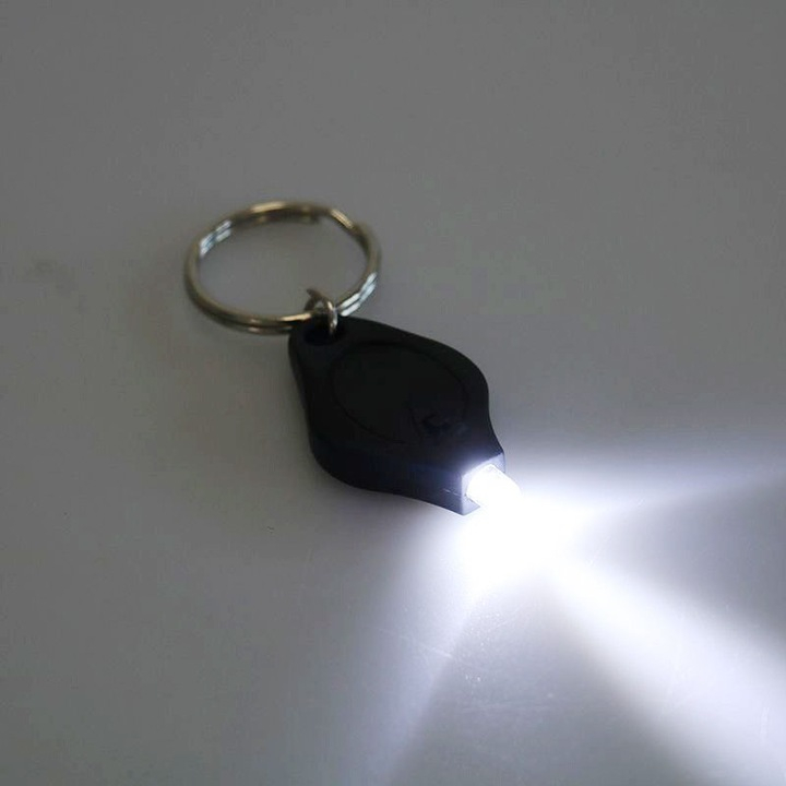 Set iluminare portabil USB, lampa flexibila 1.5W 5V 16.8 cm neagra + mini lanterna breloc LED cu buton on/off, compacta pentru utilizare zilnica [5]