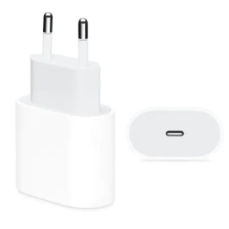 Set incarcator 20W USB-C + Cablu USB C - USB Iphone 100 cm - Alb [2]
