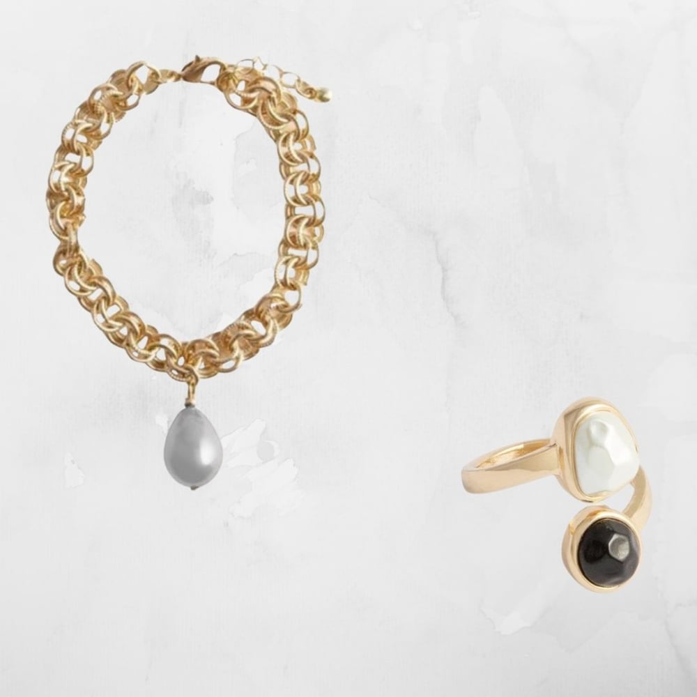 Set Inel și Brățară Avon Lestari – eleganță aurie, perle delicate și feminitate rafinată [2]