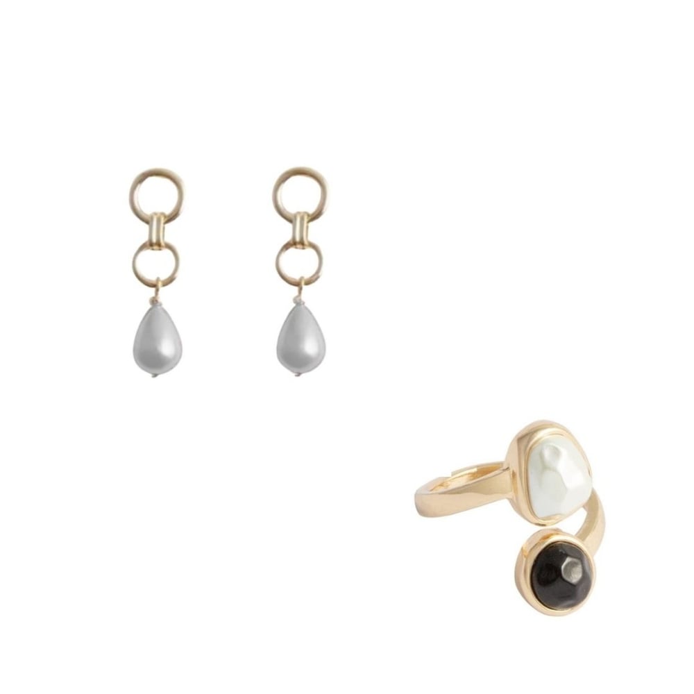 Set Inel și Cercei Avon Lestari – rafinament auriu, perle luminoase și eleganță festivă [1]