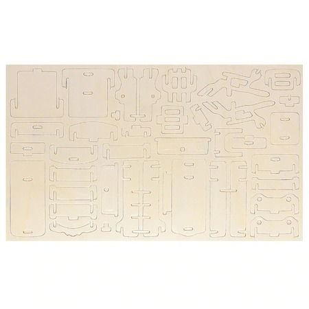 Set mobilier din lemn pentru casuta papusilor, 34 obiecte de mobilier, 175 elemente [4]