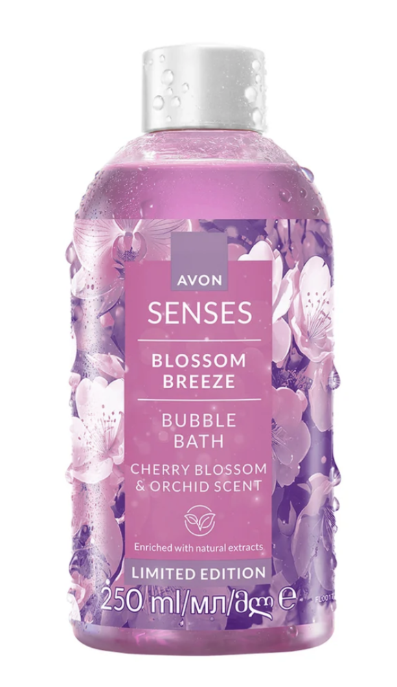 Set Little Black Dress, Apa de Parfum 30 ml + Spumant de Baie Senses Blossom Breeze 250 ml, Avon [5]