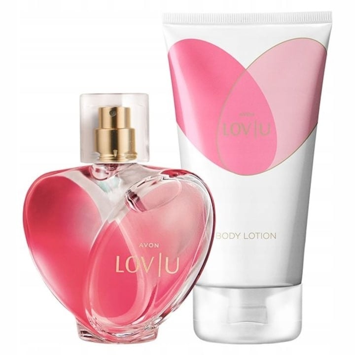 Set Lov U, pentru Ea, parfum 50 ml si lotiune de corp 150 ml, Avon