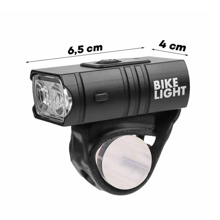 Set lumini bicicleta LED 1600 lumeni cu Powerbank [14]
