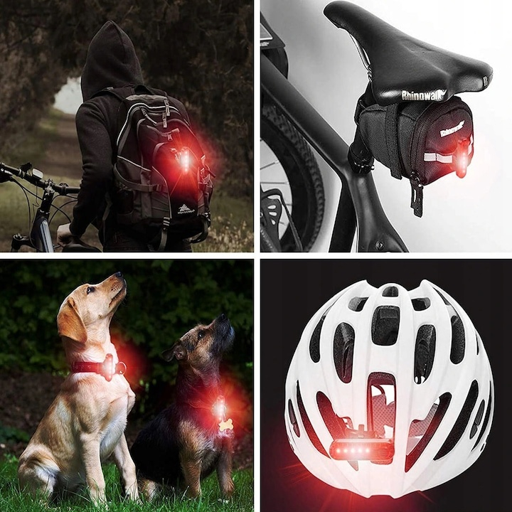 Set lumini bicicleta LED 1600 lumeni cu Powerbank [9]