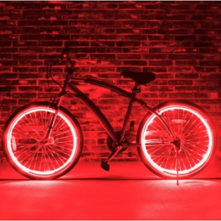 Set lumini LED pentru ventil, colorate, cu senzor de lumina – vizibilitate crescuta si efect vizual spectaculos pentru rotile bicicletei [10]