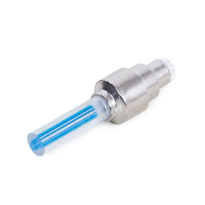 Set lumini LED pentru ventil, cu senzor de miscare, lumina albastra – compatibil universal pentru masini si biciclete, impermeabil, alimentare cu baterii [3]