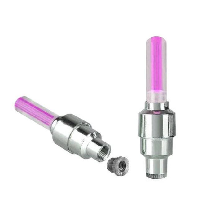 Set lumini LED pentru ventil, cu senzor de miscare, lumina roz – compatibil universal pentru masini si biciclete Adauga un plus de vizibilitate si stil vehiculului tau cu acest set de lumini LED pentr [5]