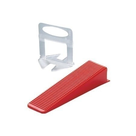 Set nivelare gresie 100 clipsuri de 1mm si 100 pene cu latimea de 22 mm + cleste de nivelare [7]
