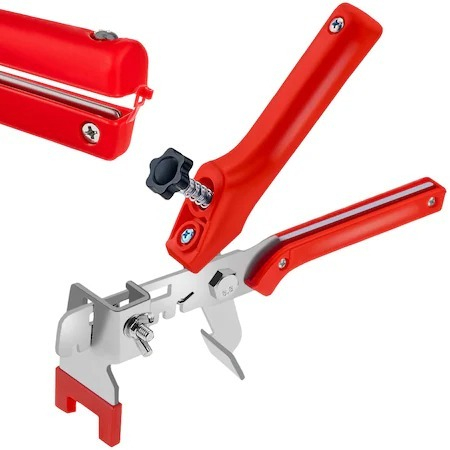 Set nivelare gresie 100 clipsuri de 2mm si 100 pene cu latimea de 22 mm + cleste de nivelare [3]