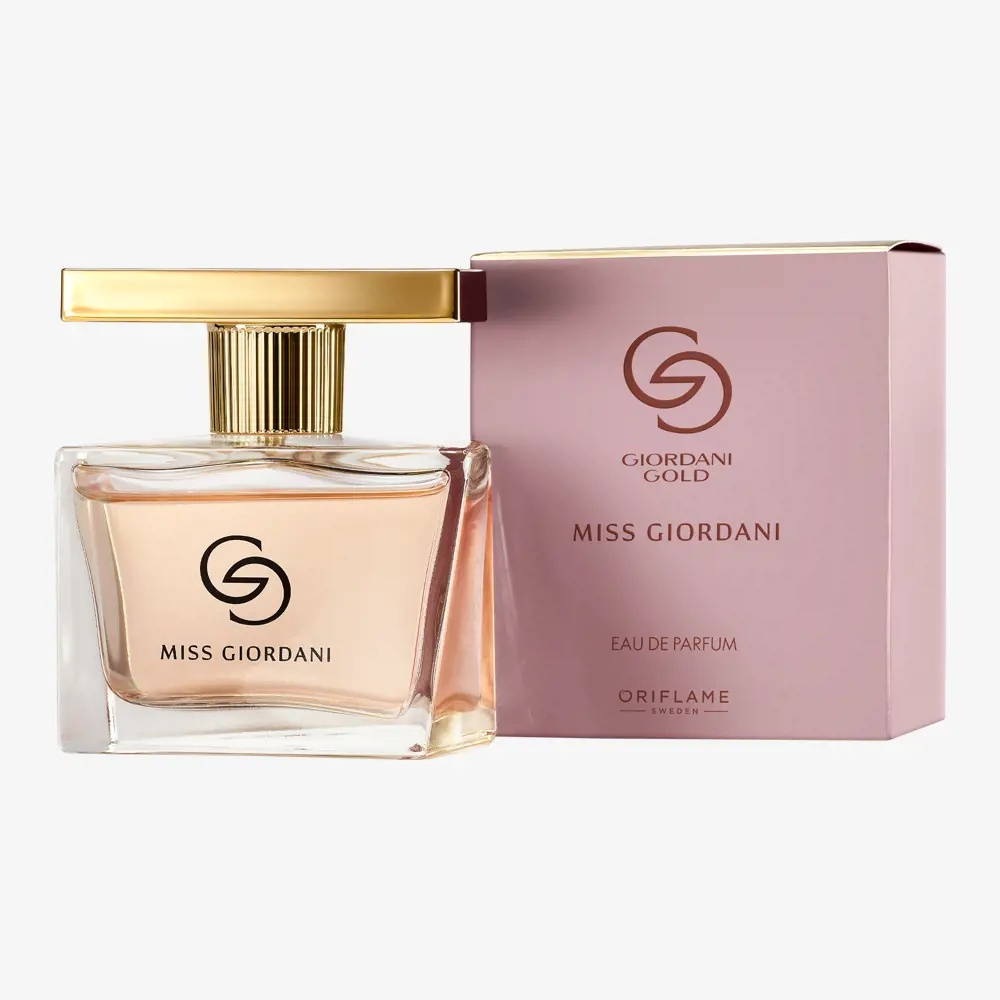 Set Oriflame Giordani Gold Miss Giordani pentru femei, apa de parfum 50 ml si deodorant roll-on antiperspirant parfumat 50 ml, aroma floral fructat lemnoasa [7]
