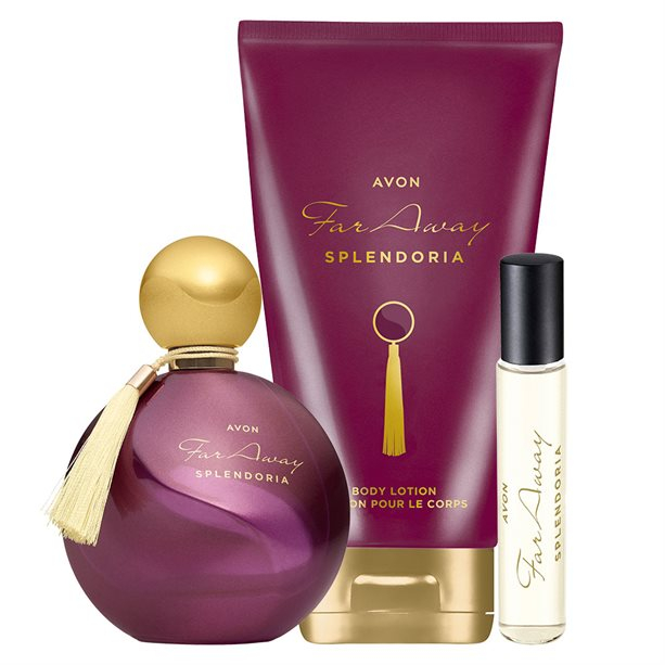 Set Far Away Splendoria Ea (parfum 50 ml,lotiune 150 ml,mini apa 10 ml) + insigna Dactylion cu mesaj motivational [2]