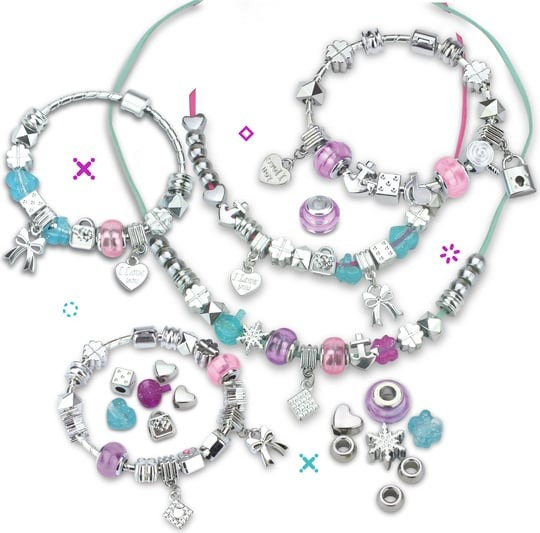 Set pentru confectionare bratari, margele, pandantive, pentru copii, multicolor, 26 x 22 x 4.5 cm [3]