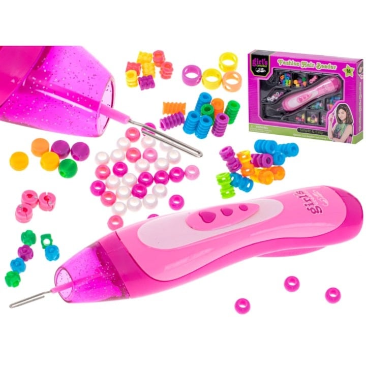 Set pentru copii, masina de impletit cu margele, multicolor, 5 ani+ [1]