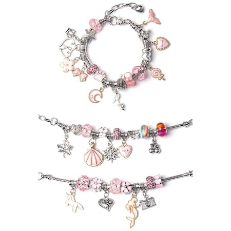 Set pentru creat bratari, lantisoare, margele si bijuterii, 70 piese - Multicolor [4]