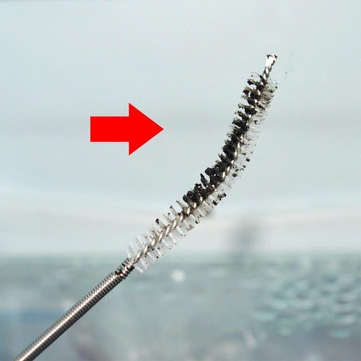 Set pentru curatarea frigiderului, perie nailon, racleta, ac, seringa, furtun, otel/plastic, alb [11]