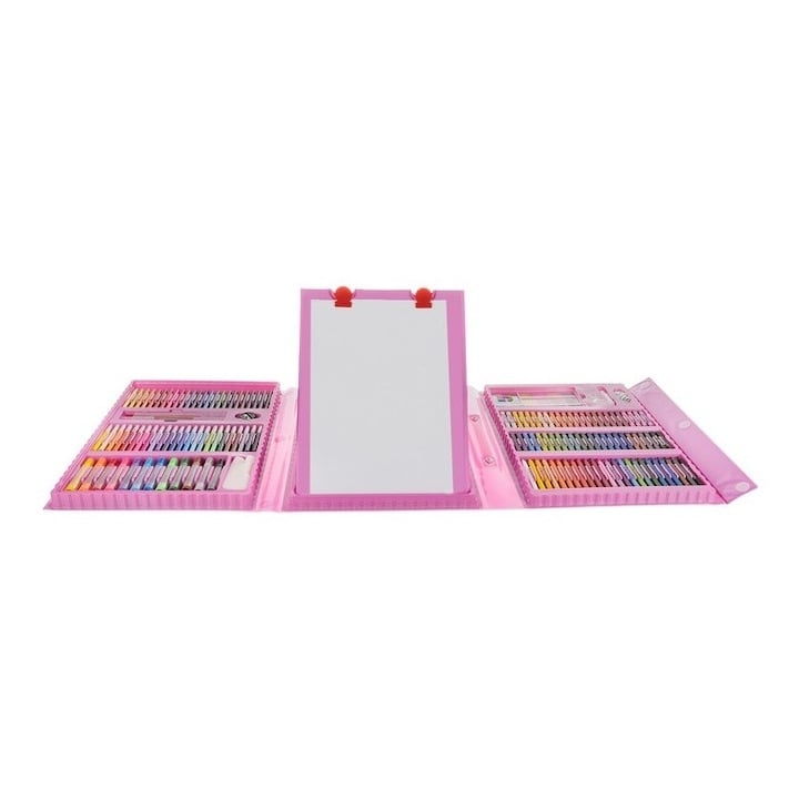 Set pictat si desen, 208 piese, gentuta depozitare tip valiza, 41 x 103 x 28 cm – complet, educativ si ideal pentru copii pasionati de arta [5]