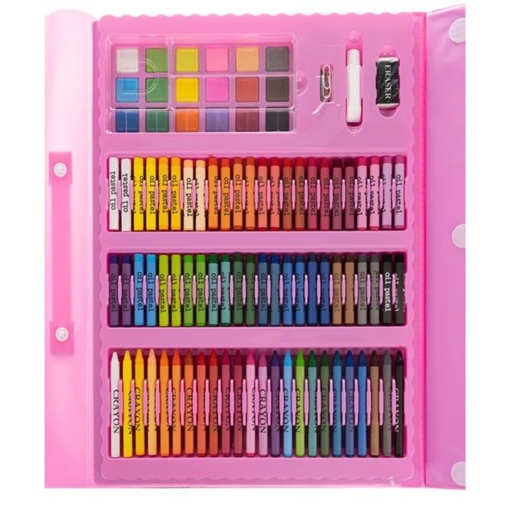 Set pictat si desen, 208 piese, gentuta depozitare tip valiza, 41 x 103 x 28 cm – complet, educativ si ideal pentru copii pasionati de arta [6]