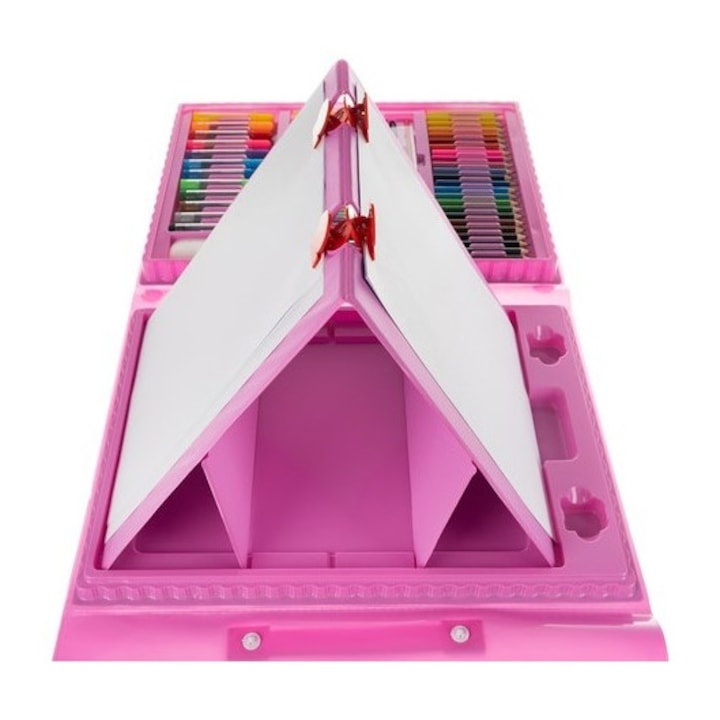Set pictat si desen, 208 piese, gentuta depozitare tip valiza, 41 x 103 x 28 cm – complet, educativ si ideal pentru copii pasionati de arta [7]