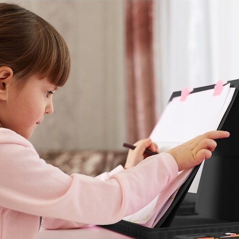 Set pictat si desen cu gentuta de depozitare, 208 piese, suport pentru coli, 41x103x28 cm, negru [5]