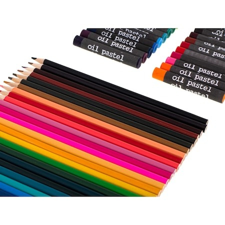 Set,trusa de pictura si desen pentru copii,creioane,markere,culori 145 piese - Roz [7]