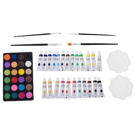 Set,trusa de pictura si desen pentru copii,creioane,markere,culori 145 piese - Roz [4]