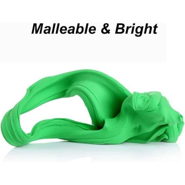 Set plastilina spuma magica pentru modelaj, 12 culori vibrante, 3 ustensile incluse, material non-toxic, pentru joaca educativa si activitati creative [3]