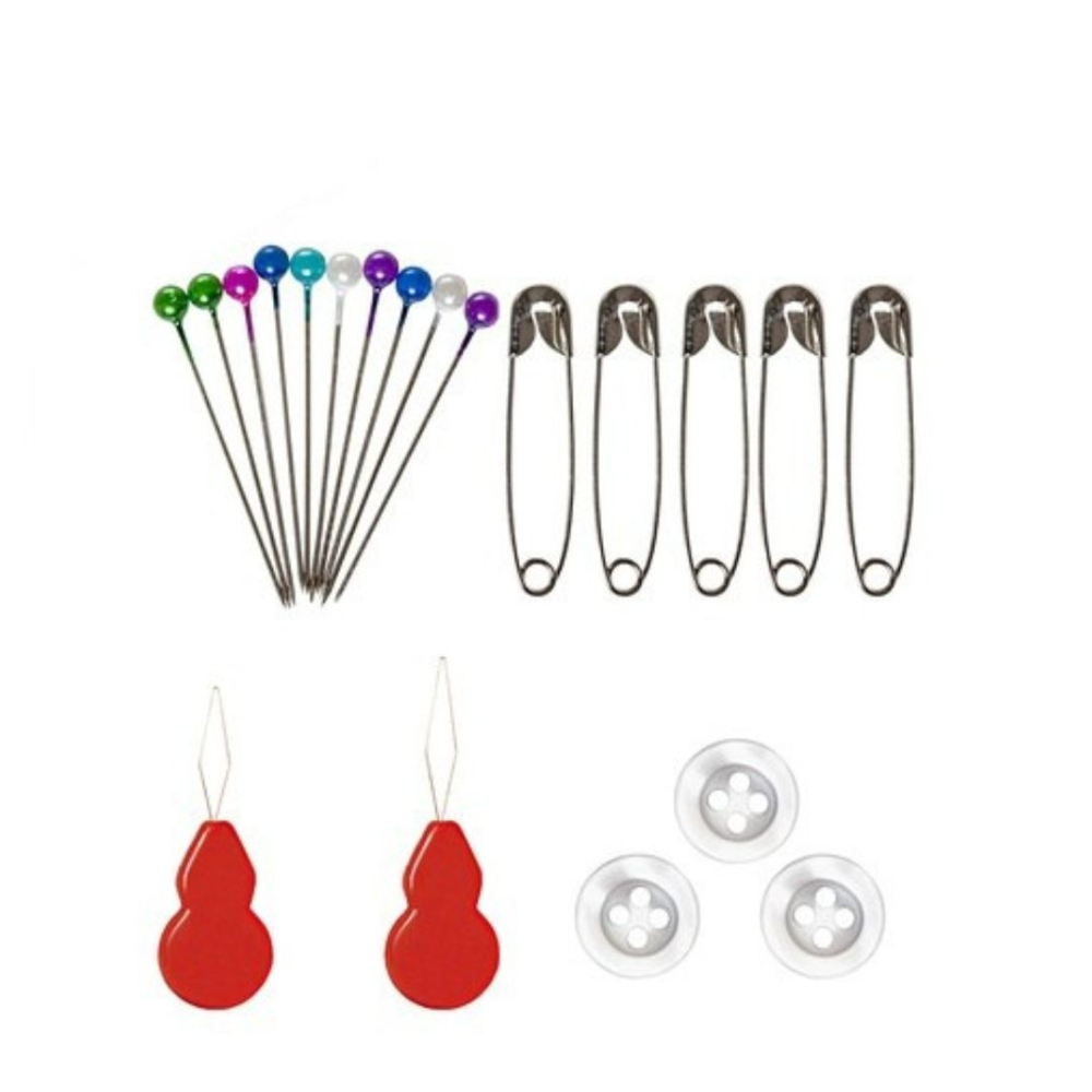 Set portabil pentru croitorie si reparatii textile, 70 accesorii esentiale in husa compacta, multicolor [7]
