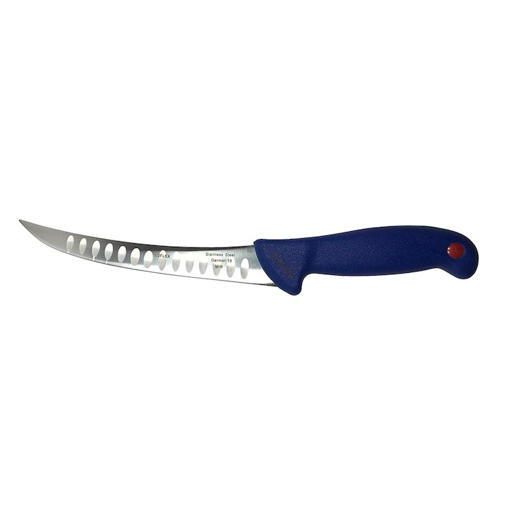 Set profesional de macelarie, injunghiat, filetat, transat, dezosat, 3 cutite, satar, suport magnetic [2]