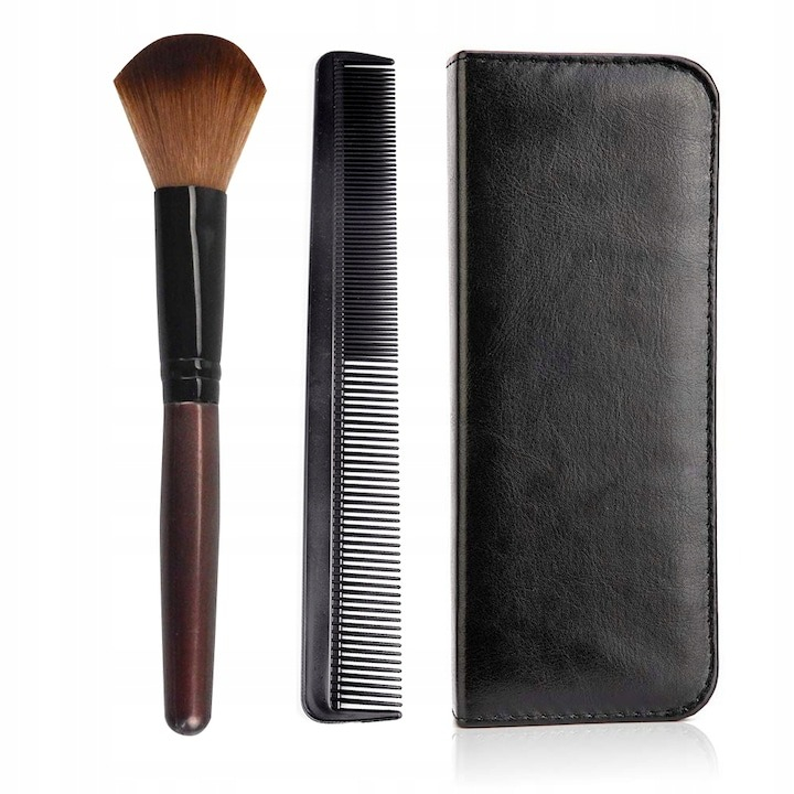 Set profesional de tuns, 11 piese, accesorii incluse, 2 foarfece din otel, pelerina de coafor, piepteni [2]