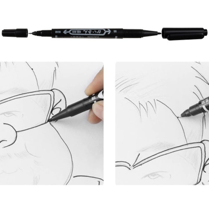 Set profesional desen, 73 piese, cu creioane grafit si colorate, husa textila, 30 x 21 x 3.5 cm [4]