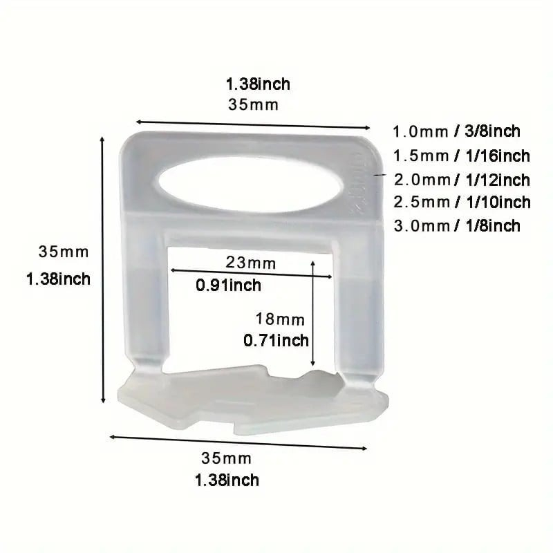 Set profesional nivelare gresie si faianta – 1000 clipsuri si 200 pene reutilizabile, sistem precis pentru aliniere perfecta a placilor ceramice [4]