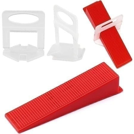 Set profesional nivelare gresie si faianta – 1000 clipsuri si 200 pene reutilizabile, sistem precis pentru aliniere perfecta a placilor ceramice [1]