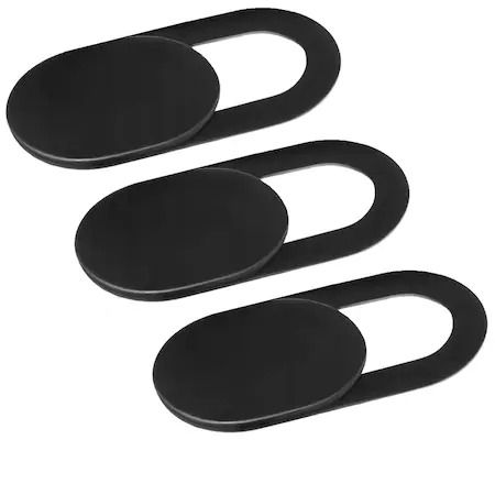 Set de 3 protectii adezive pentru camera telefon/tableta - Negru [2]