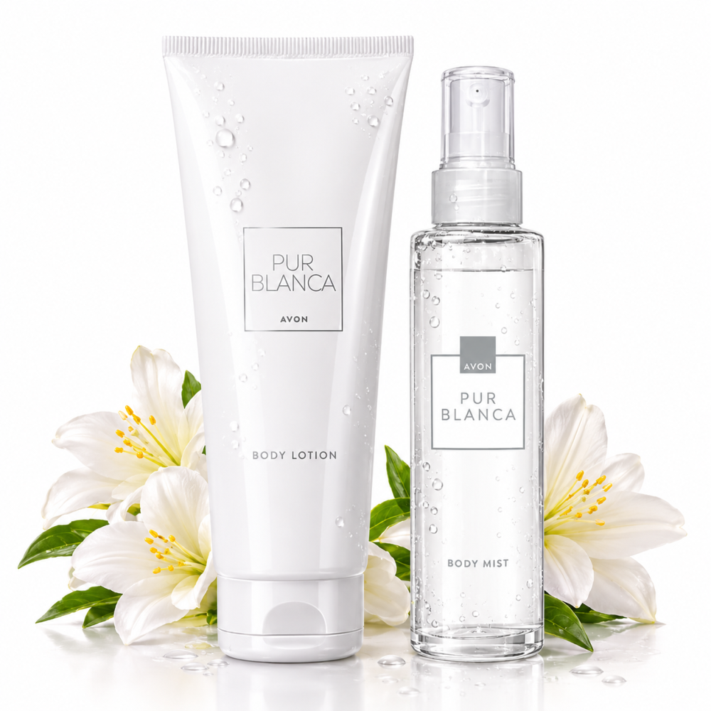 Set Pur Blanca pentru Femei, Lotiune de Corp 125 ml + Spray de Corp 100 ml, Avon [2]